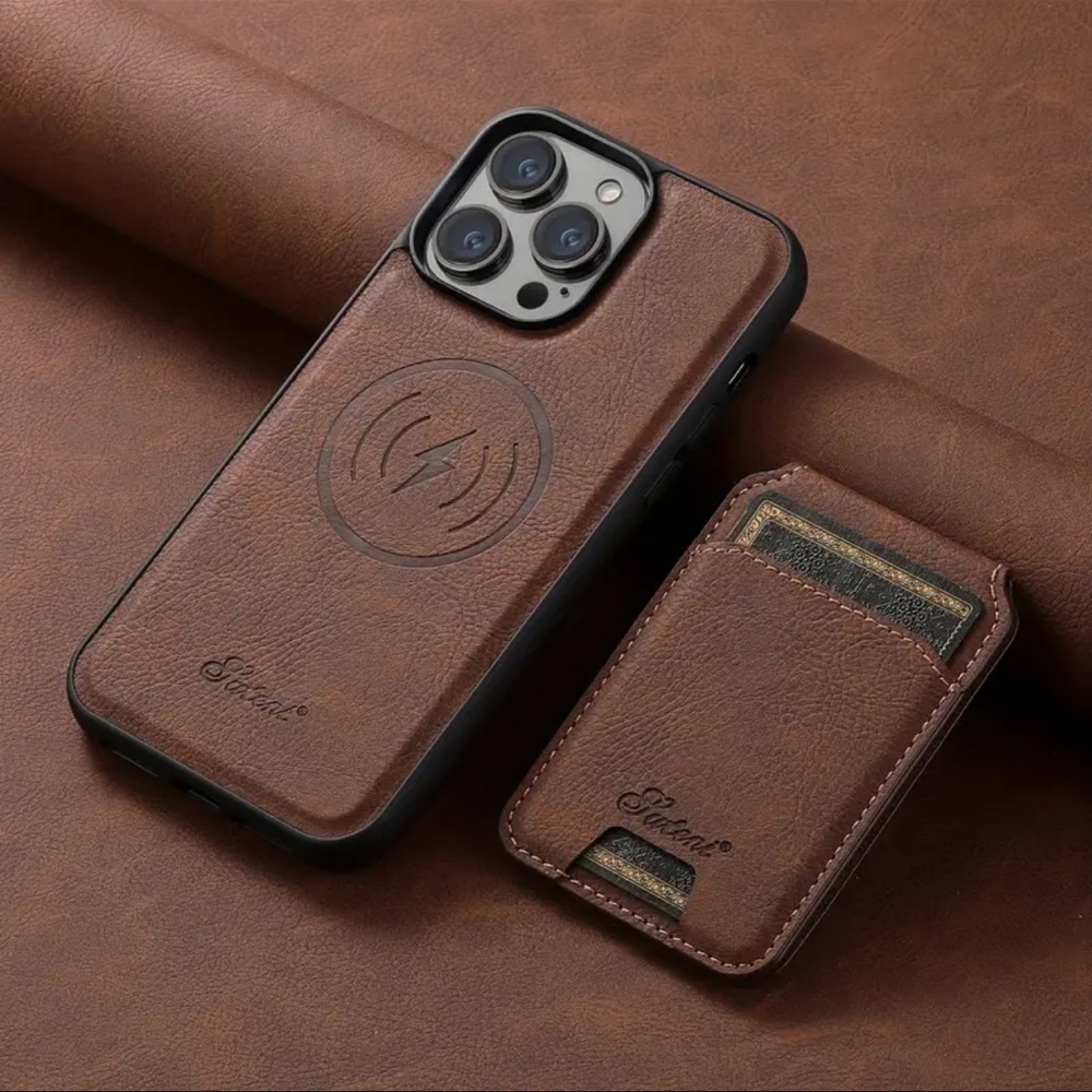 Sleek Wallet with Card Holder, Magnetic Closure,and Wireless Charging Capability